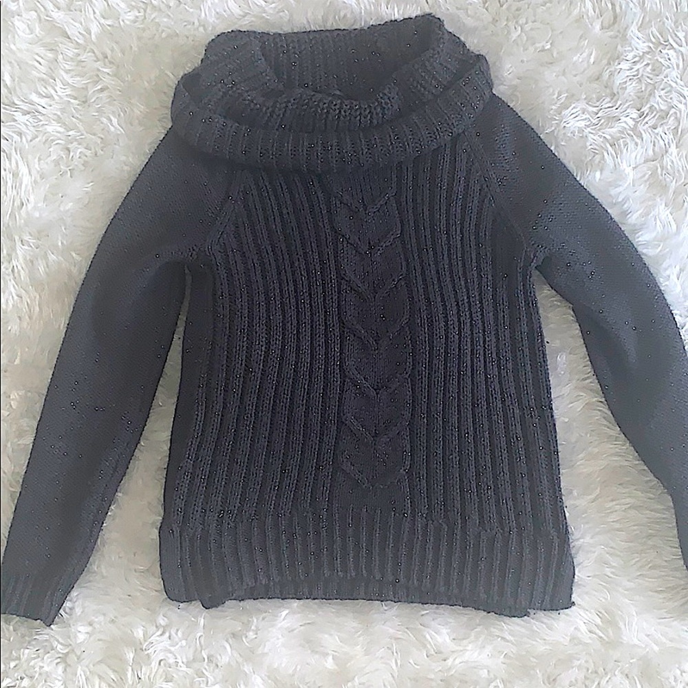 Sparkly Grey Knit Sweater